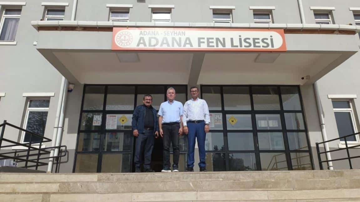 Okul müdürümüz ,75. Yıl Fen Lisesi Müdürü Sayın Kenan Ayvar ile Adana Fen Lisesine ziyarette bulundular
